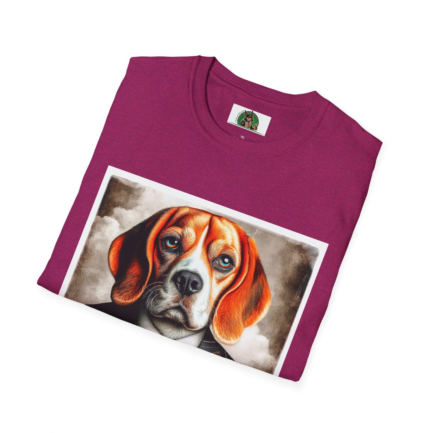 Beagle Wearing Power Suit T-Shirt Printify   