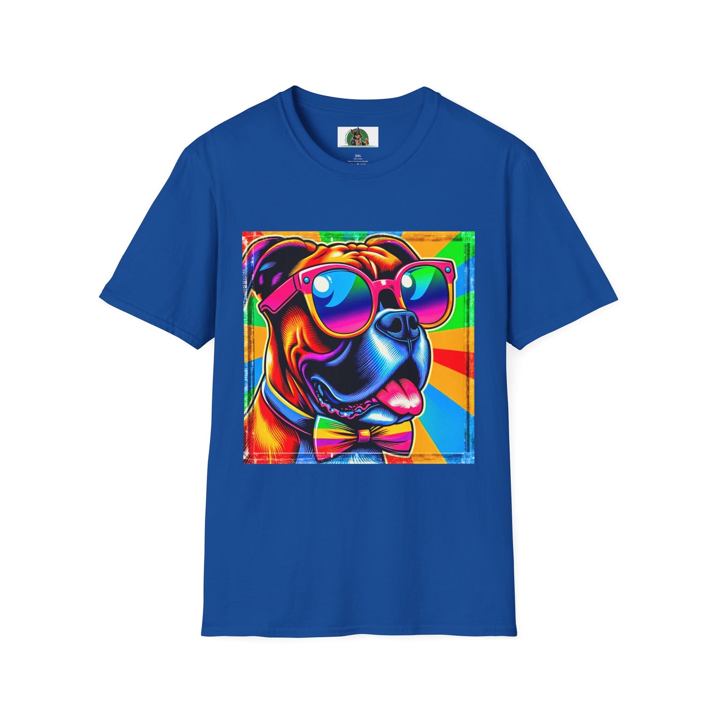 Boxer Pop Art Shirt T-Shirt Printify XS Royal 