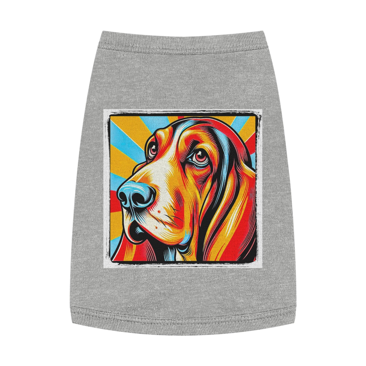 Pet Tank Top Basset Hound Pets Printify M Heather