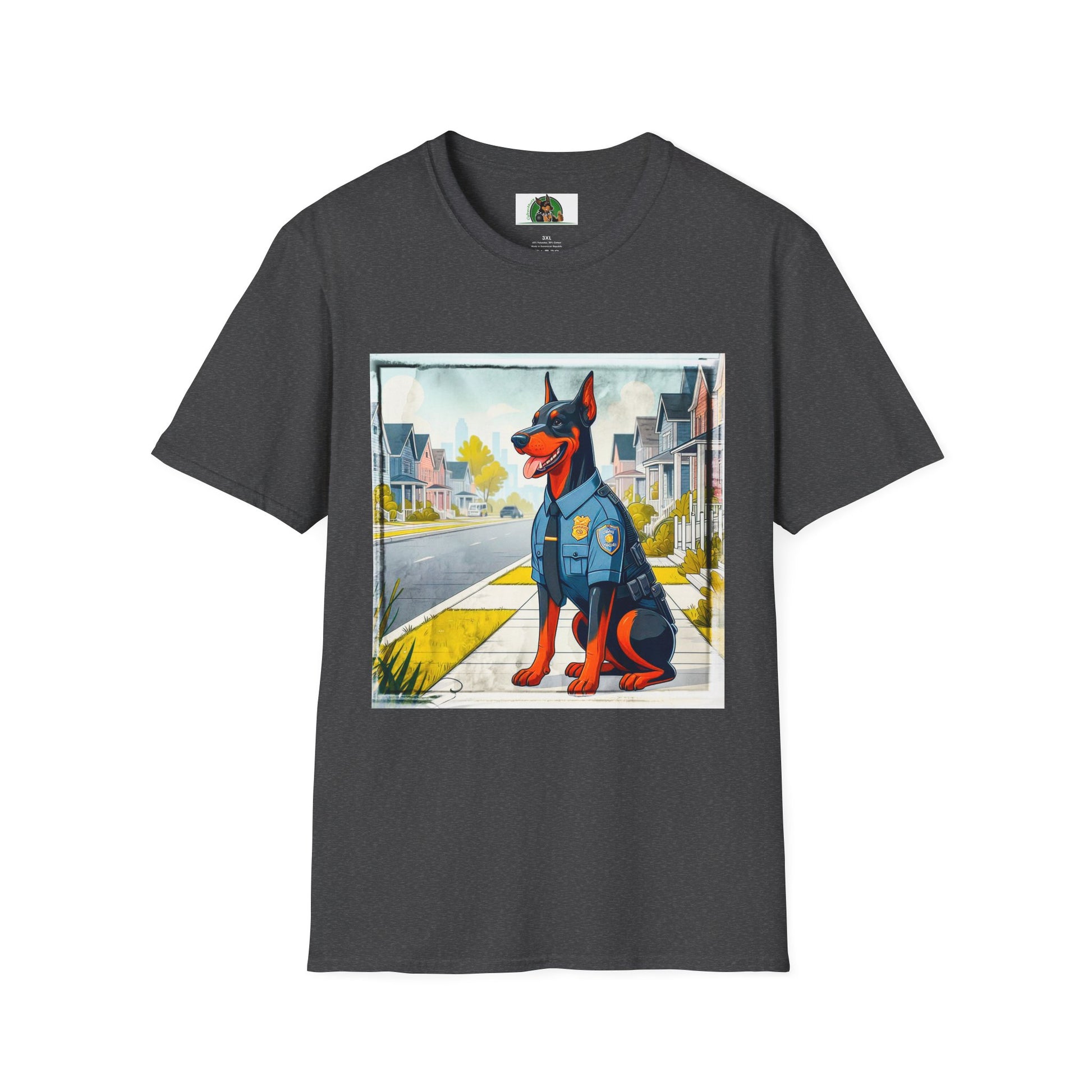 Doberman T-Shirt Printify XS Dark Heather