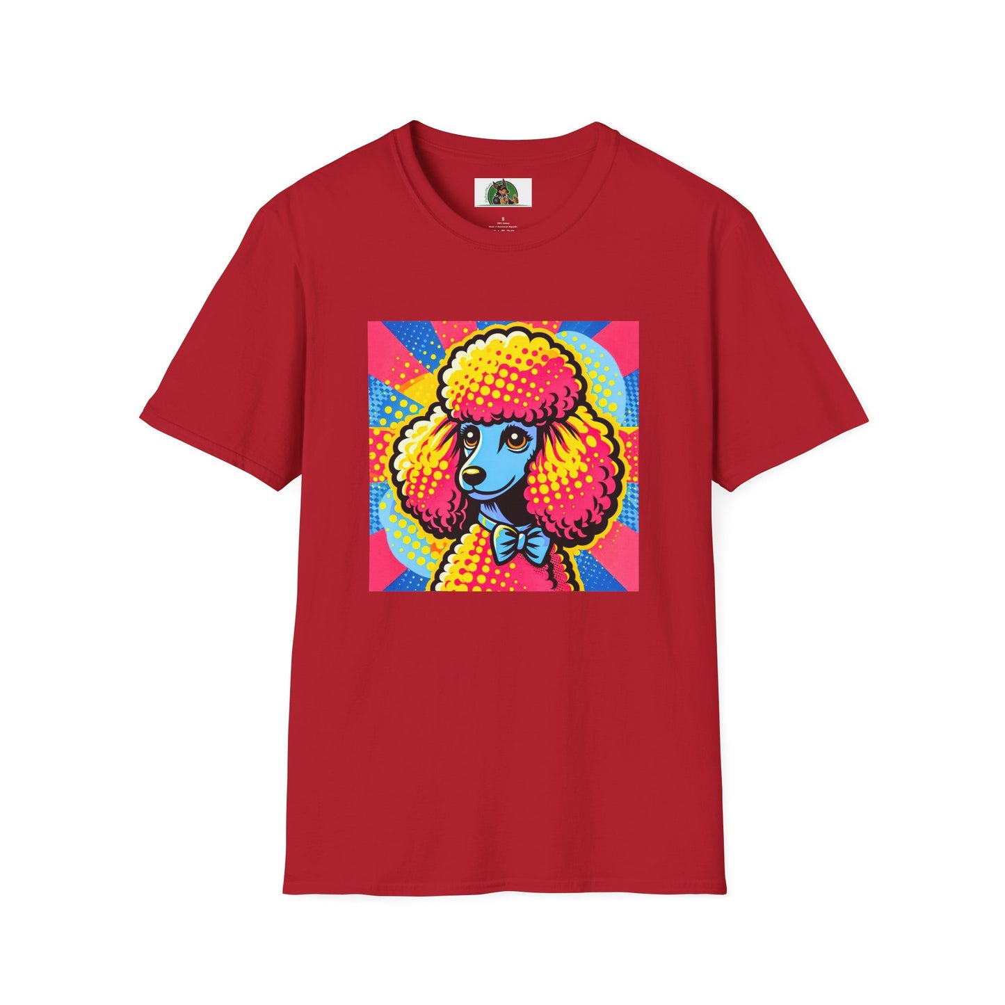 Poodle T-Shirt Printify S Cherry Red