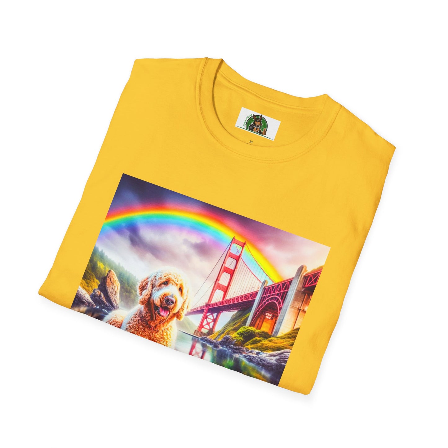 Golden Doodle pretty lake t shirt