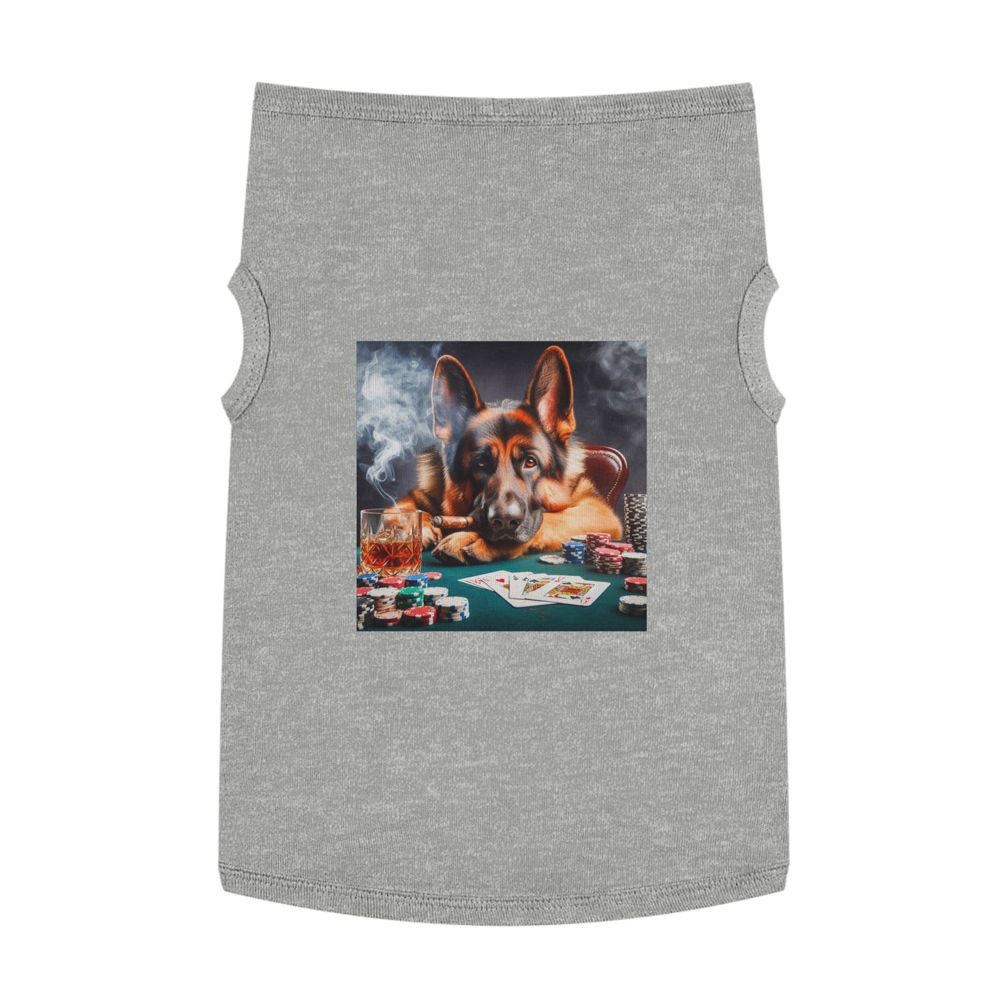 Pet Tank Top German Shepherd Pets Printify XL Heather 