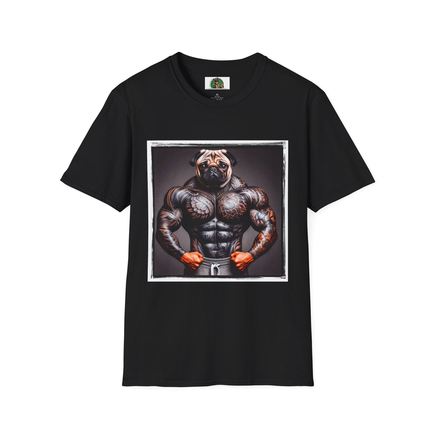 Pugs T-Shirt Printify XS Black 