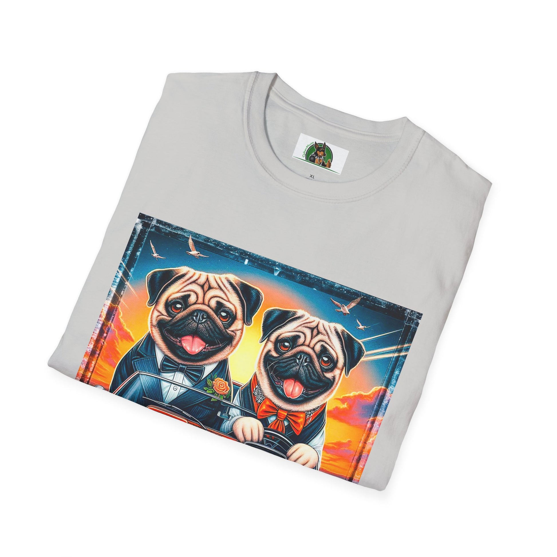 Wacky Pugs T-Shirt Printify   