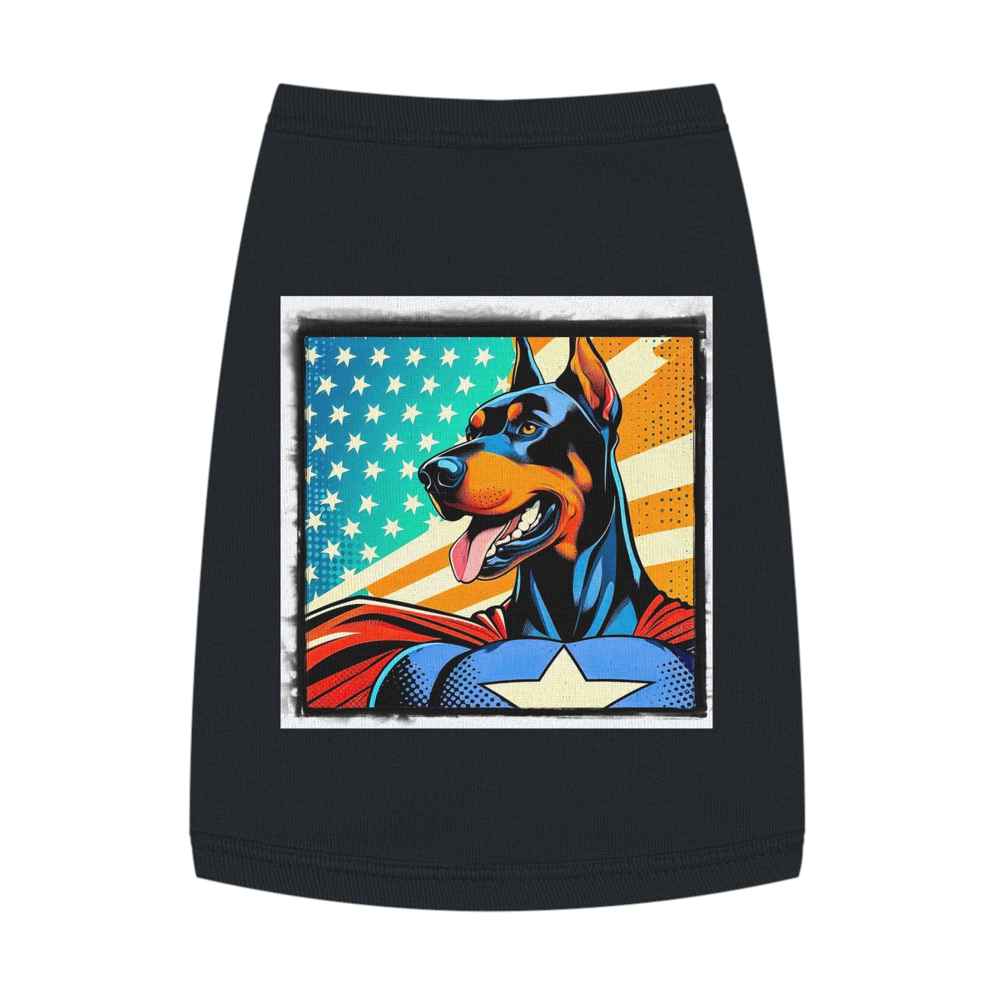 Pet Tank Top Doberman Pets Printify M Black