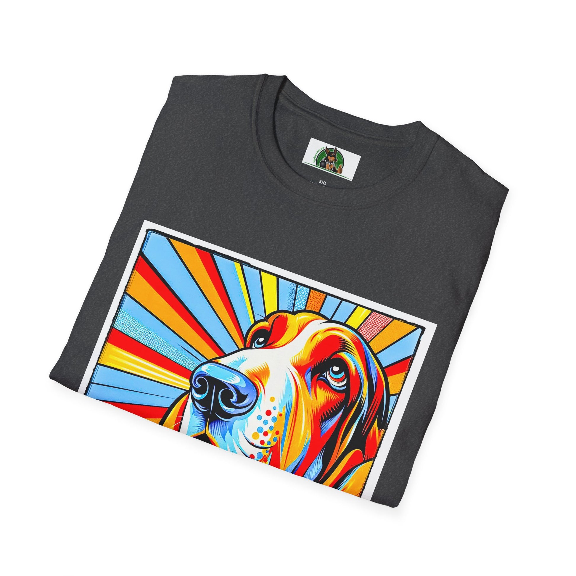 Basset Hound Pop Art Shirt T-Shirt Printify   