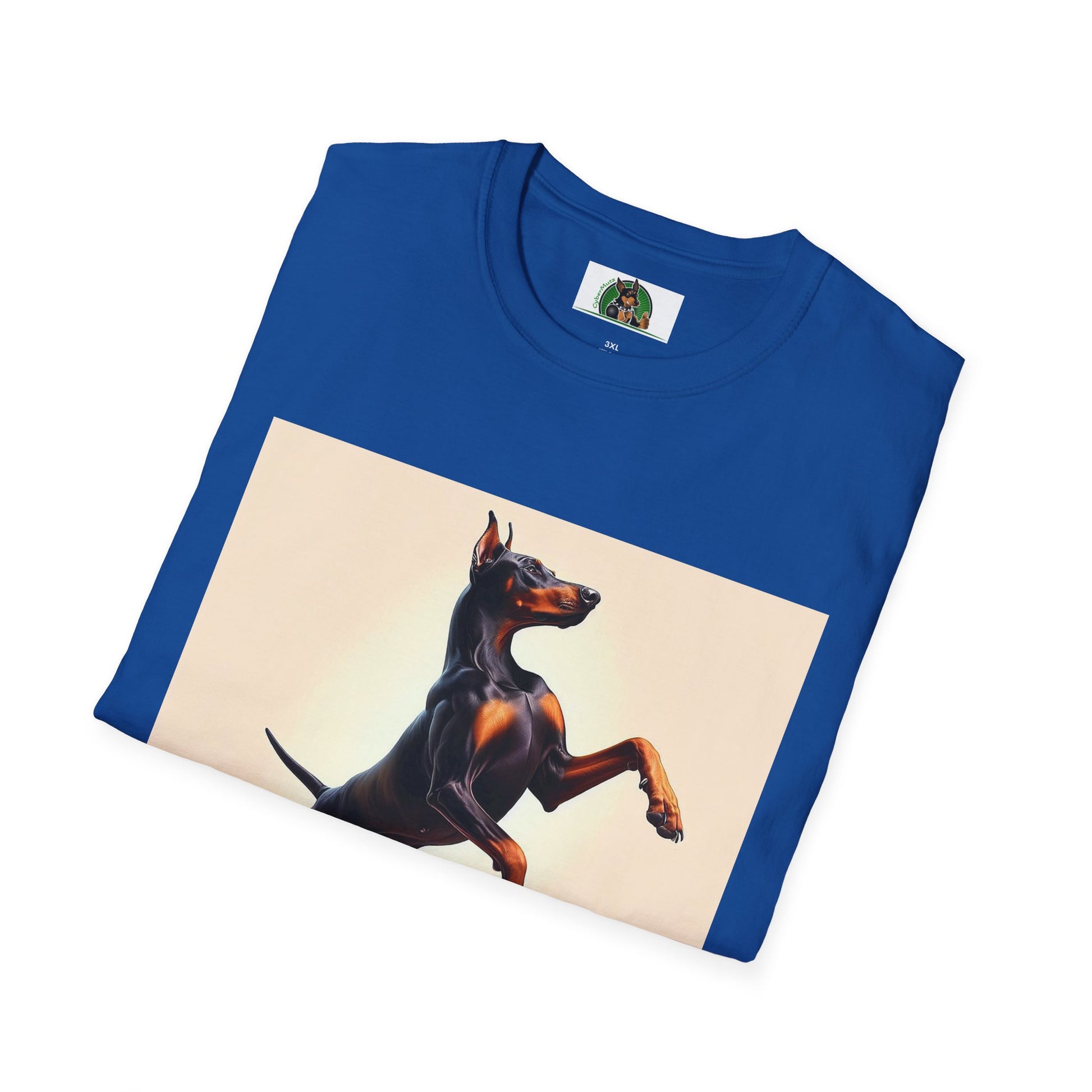 Dancing Doberman Unisex T-Shirt T-Shirt Printify