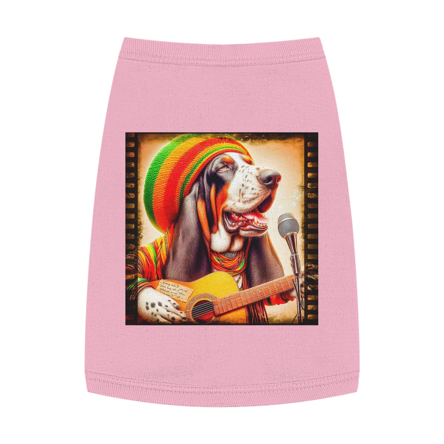 Pet Tank Top Basset Hound Pets Printify M Pink