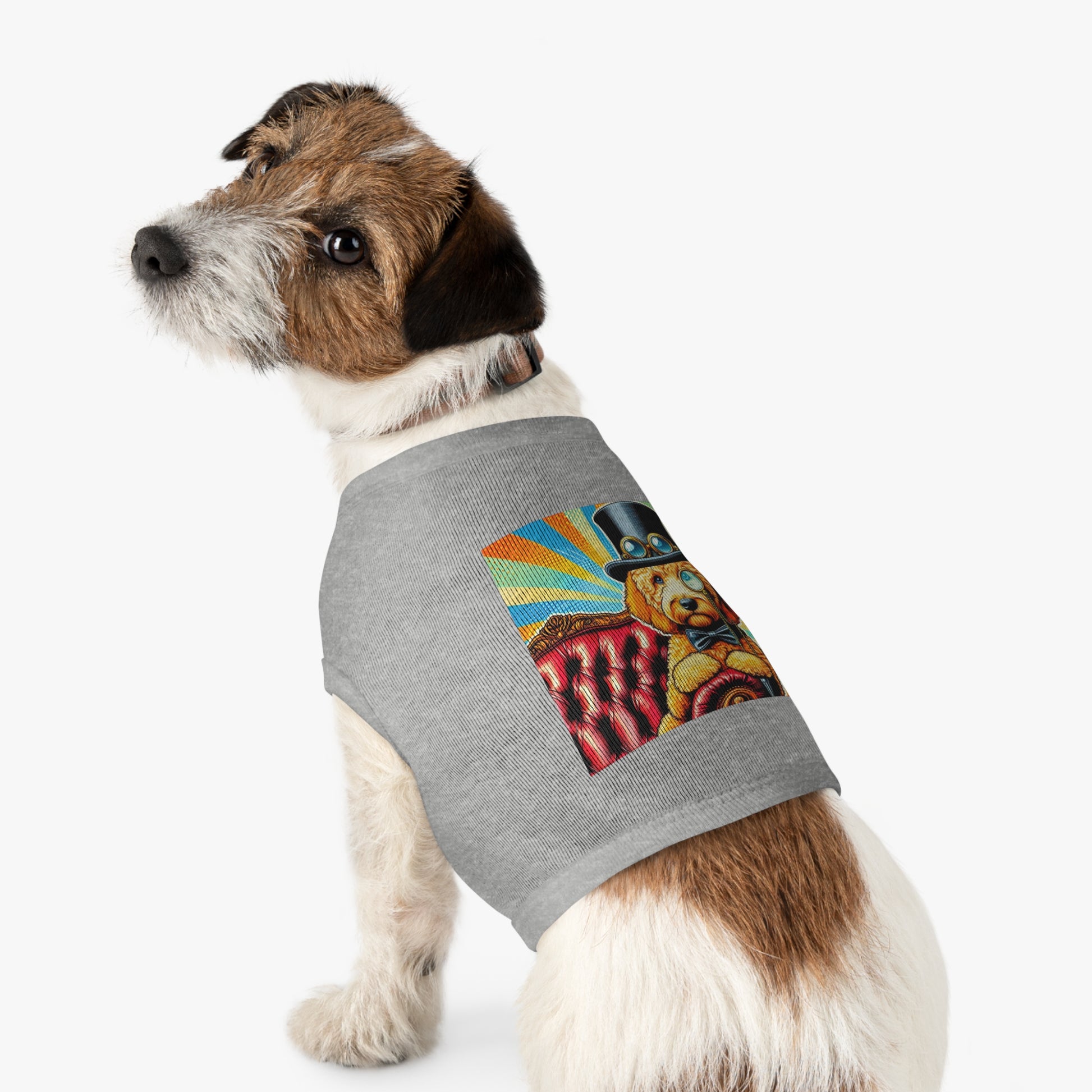 Pet Tank Golden Doodle steampunk shirt Pets Printify