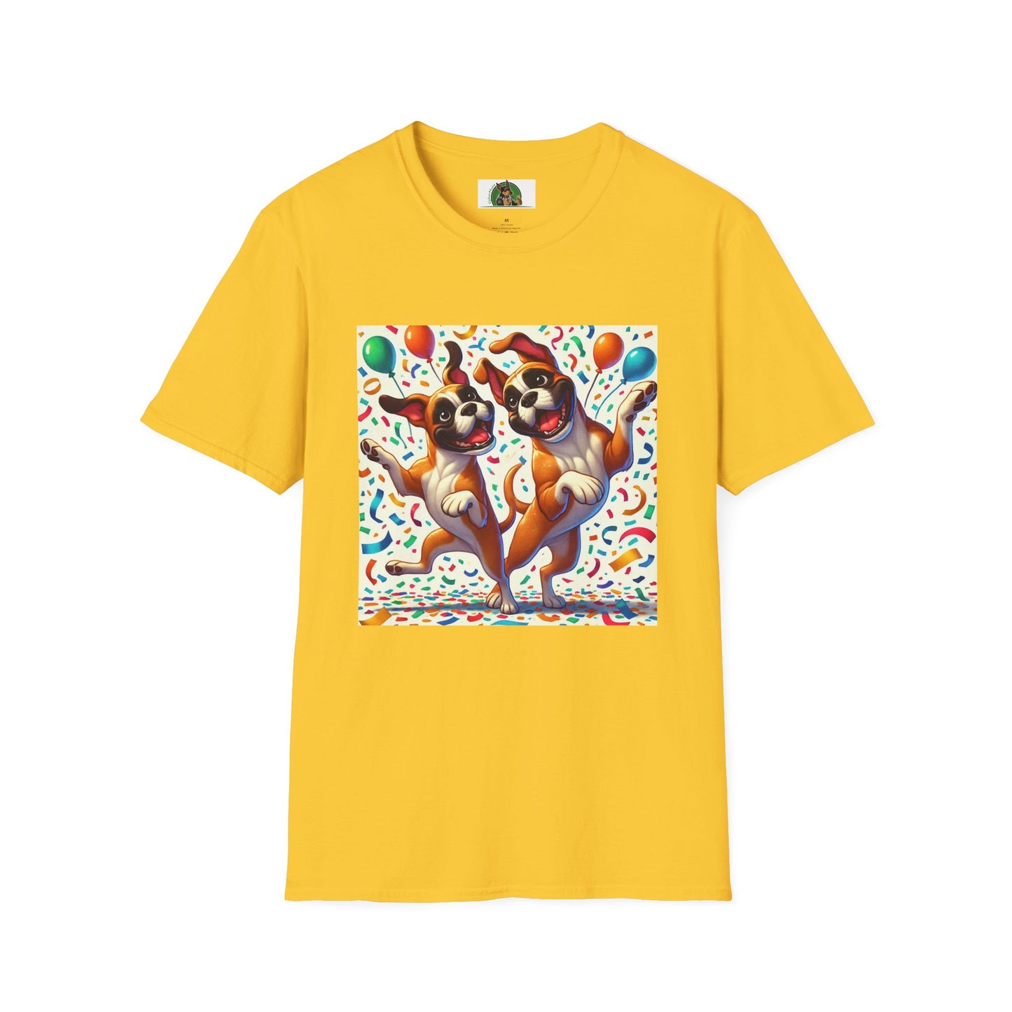 Boxer Dancing Dog T-Shirt - Fun and Playful Unisex Tee T-Shirt Printify S Daisy