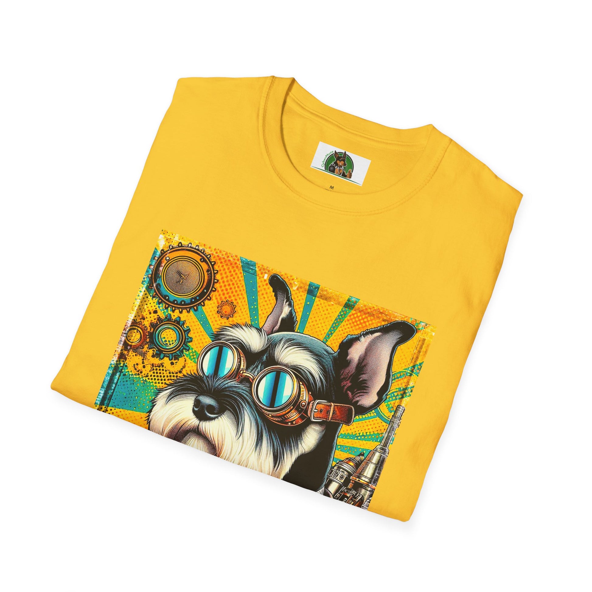 Schnauzer T-Shirt with Miniature Schnauzer Design T-Shirt Printify   