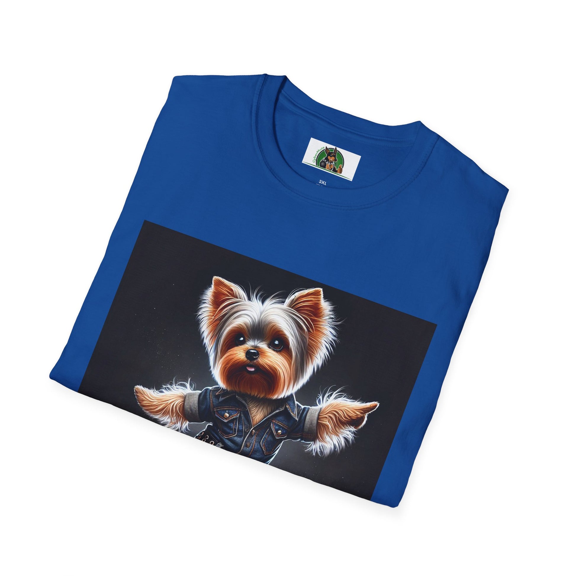 Yorkie Dancing T-Shirt T-Shirt Printify