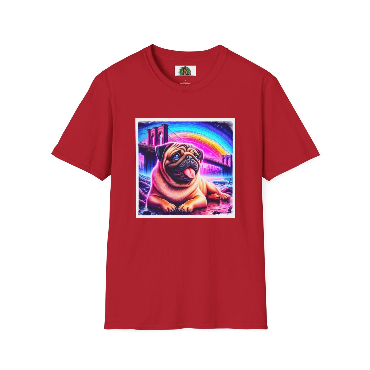 Pugs T-Shirt Printify S Cherry Red 