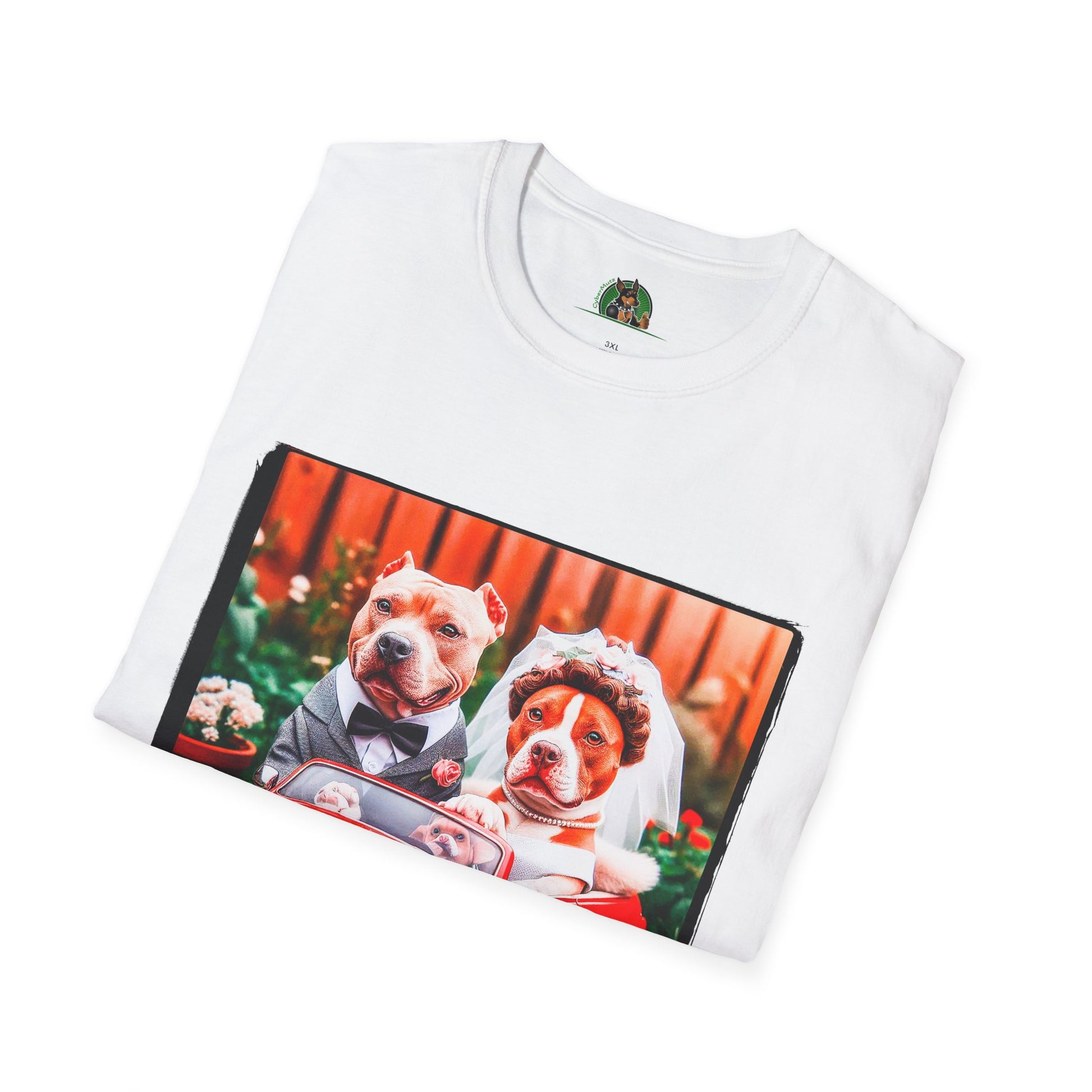 Wacky Pit Bull T-Shirt Printify