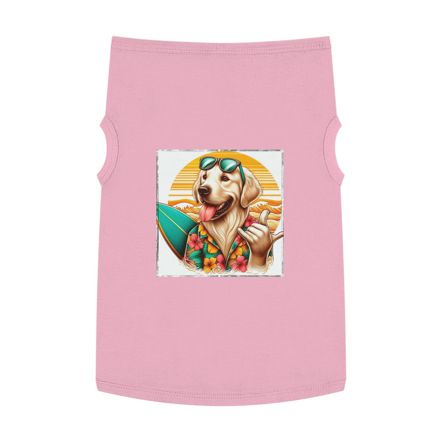 Golden Retriever pet tank top Pets Printify XL Pink 