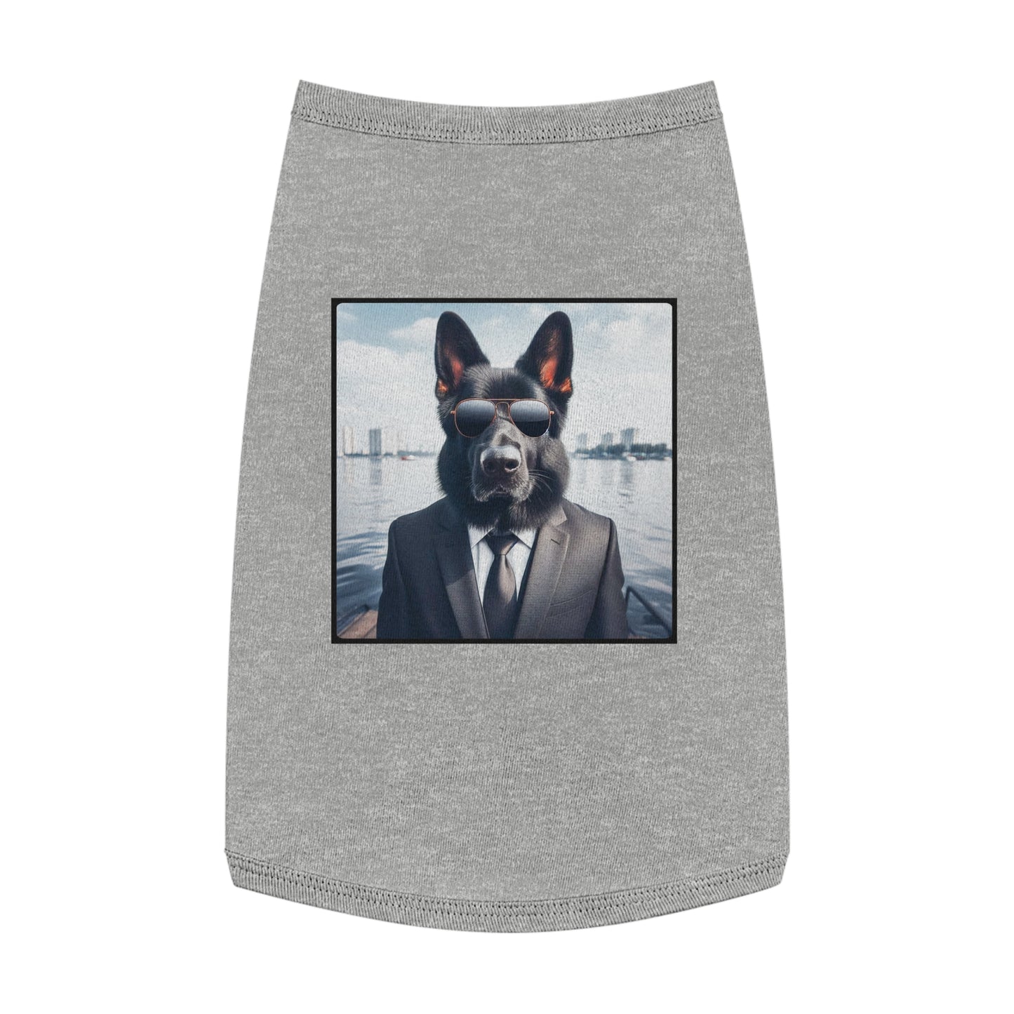 Pet Tank Top German Shepherd Pets Printify L Heather 