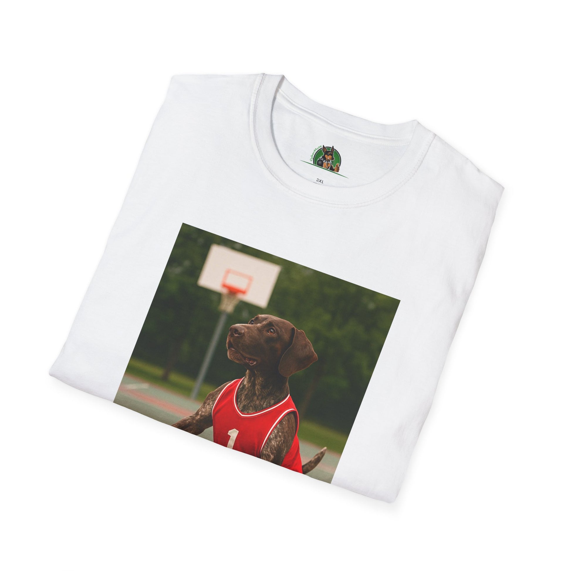 Basketball Sports German Shorthair T-Shirt T-Shirt Printify