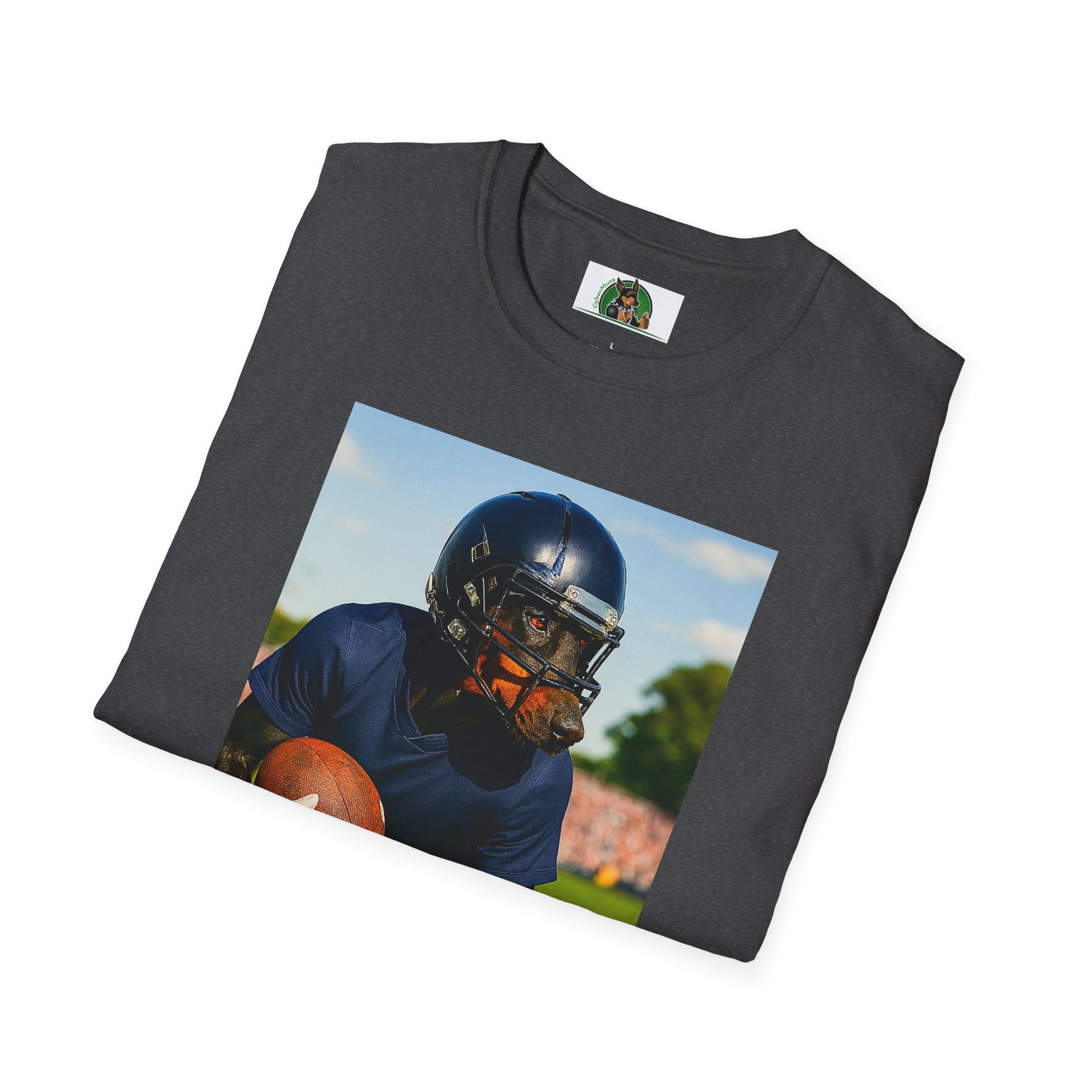 Football Doberman Sports T-Shirt T-Shirt Printify