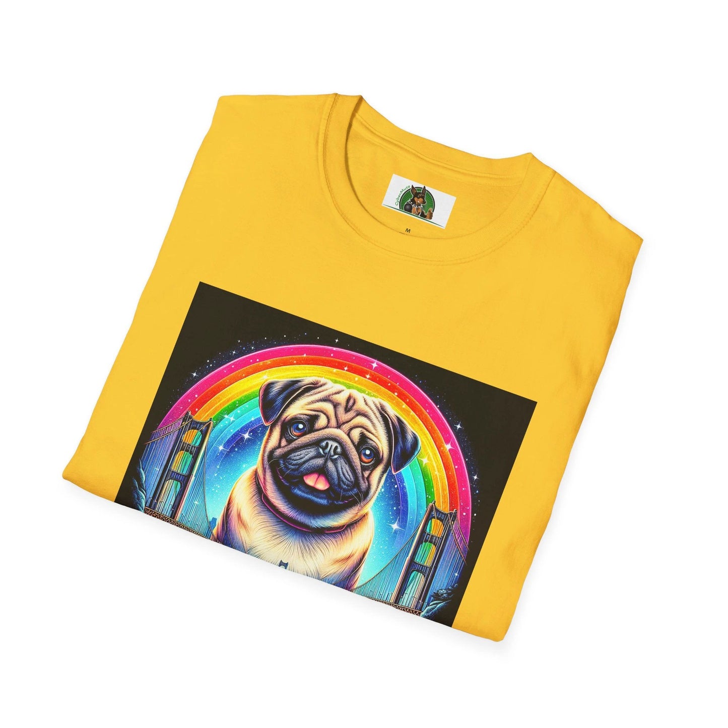 Pug Rainbow T-Shirt by Printify