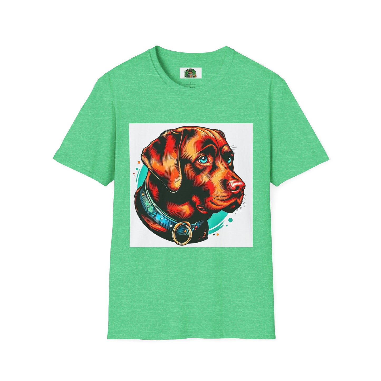 Labrador Retriever T-Shirt Printify S Heather Irish Green 