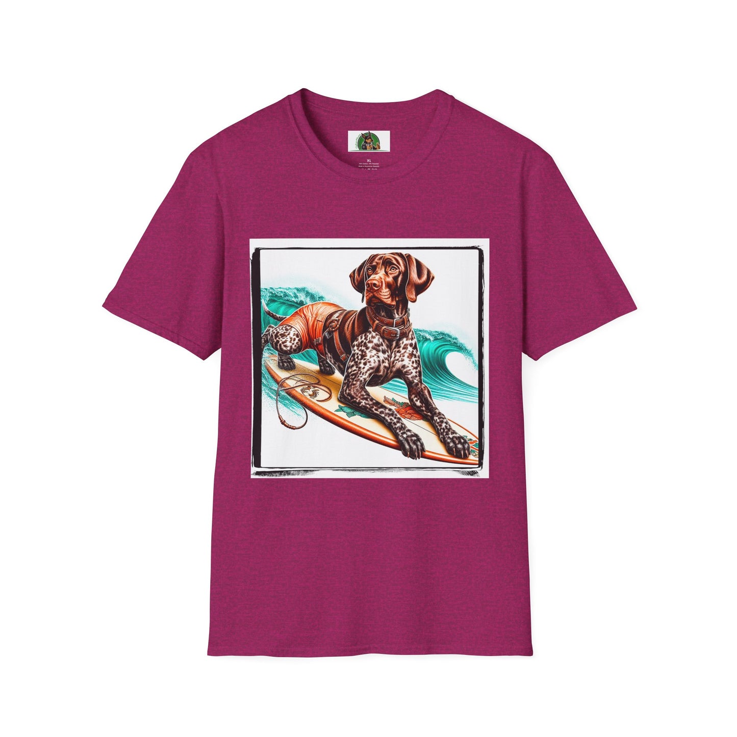 German Shorthaired Pointer T-Shirt Printify S Antique Heliconia 