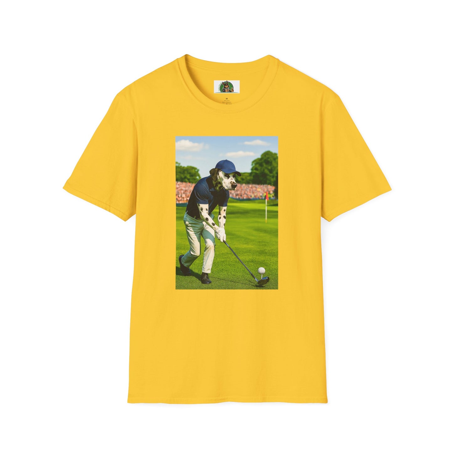 Golf Dalmatian Sports T-Shirt T-Shirt Printify Daisy S