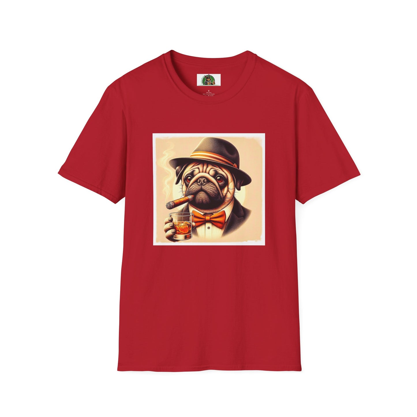 Pugs T-Shirt Printify S Cherry Red 