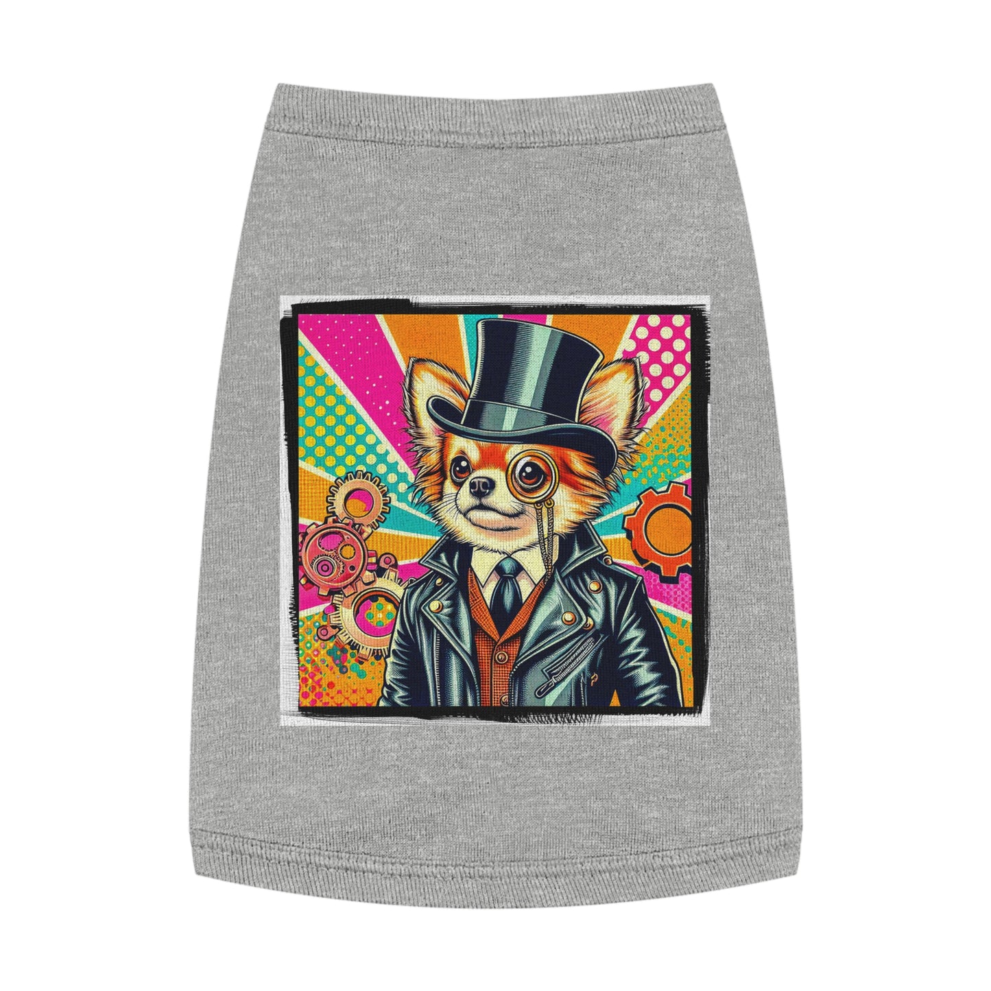 Pet Tank Top Chihuahua Pets Printify M Heather