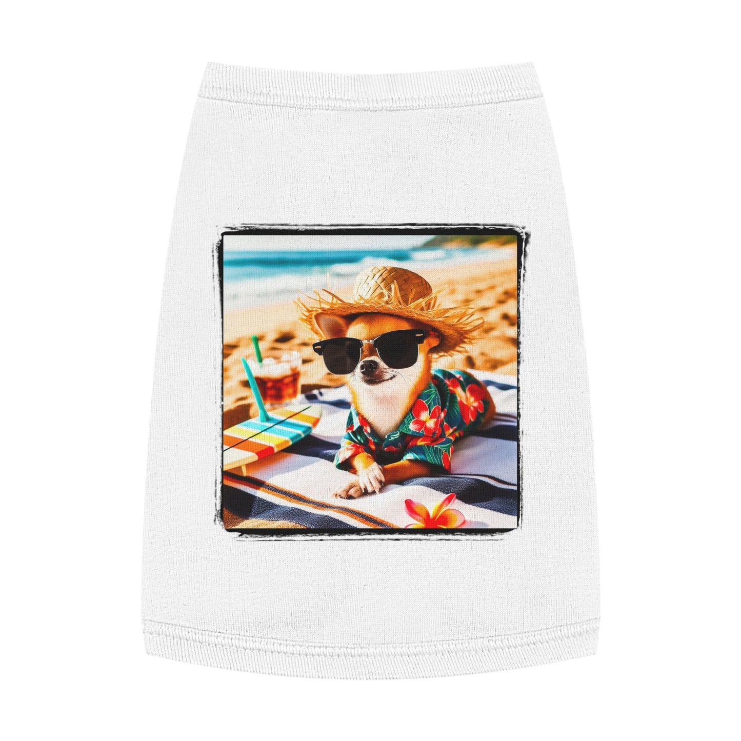 Pet Tank Top Chihuahua Pets Printify M White