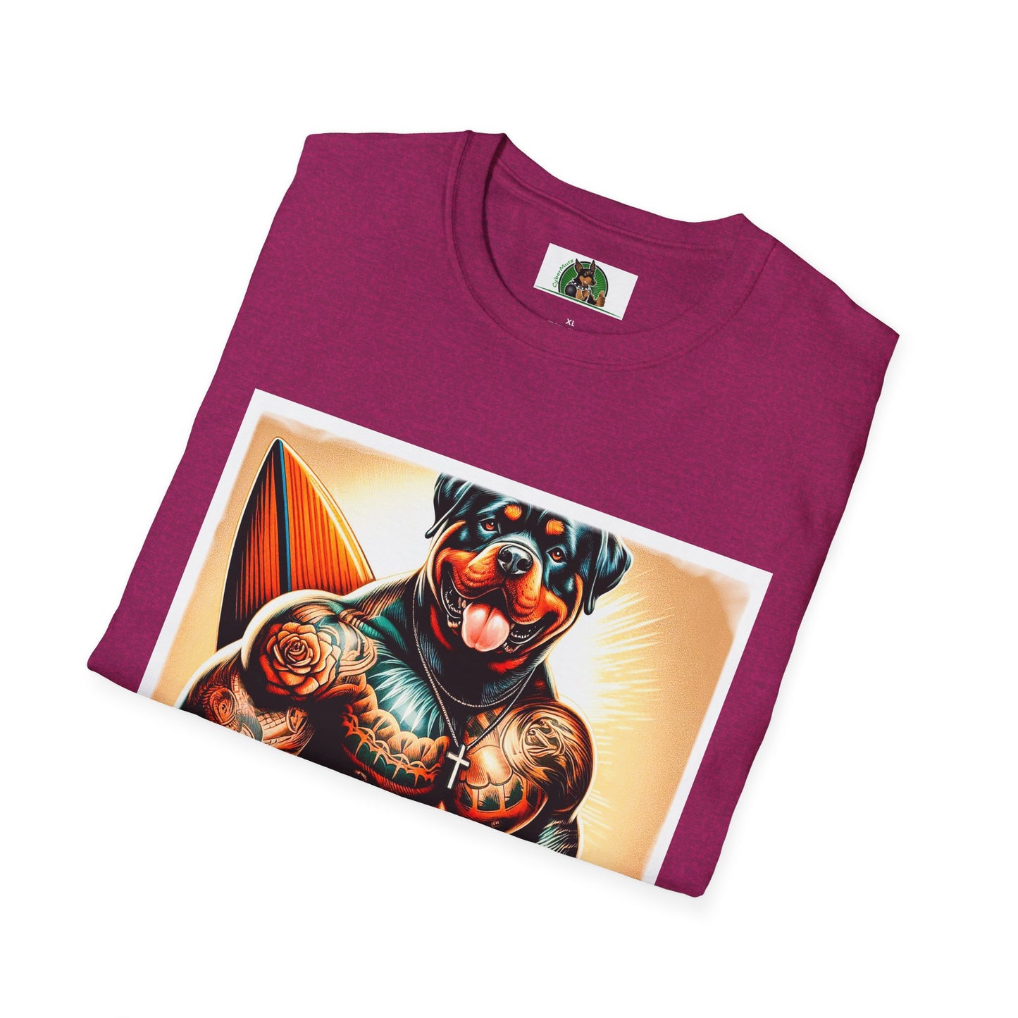 Rottweiler muscles surfer