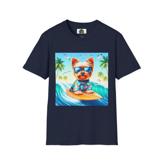 Yorkie T-Shirt Printify S Navy 