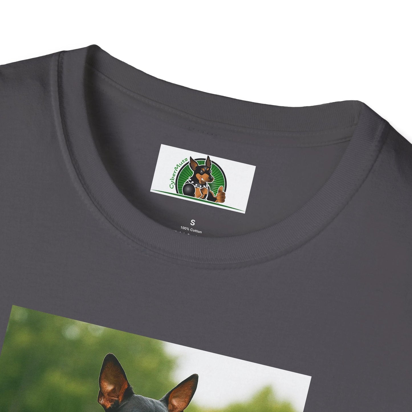 Miniature Pinscher Football T-Shirt — "Min Pin Football" Dog Lover Sports Tee T-Shirt Printify
