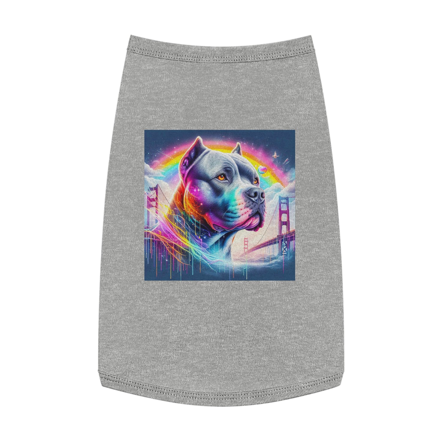 Pet Tank Top Pit Bull colors Pets Printify L Heather