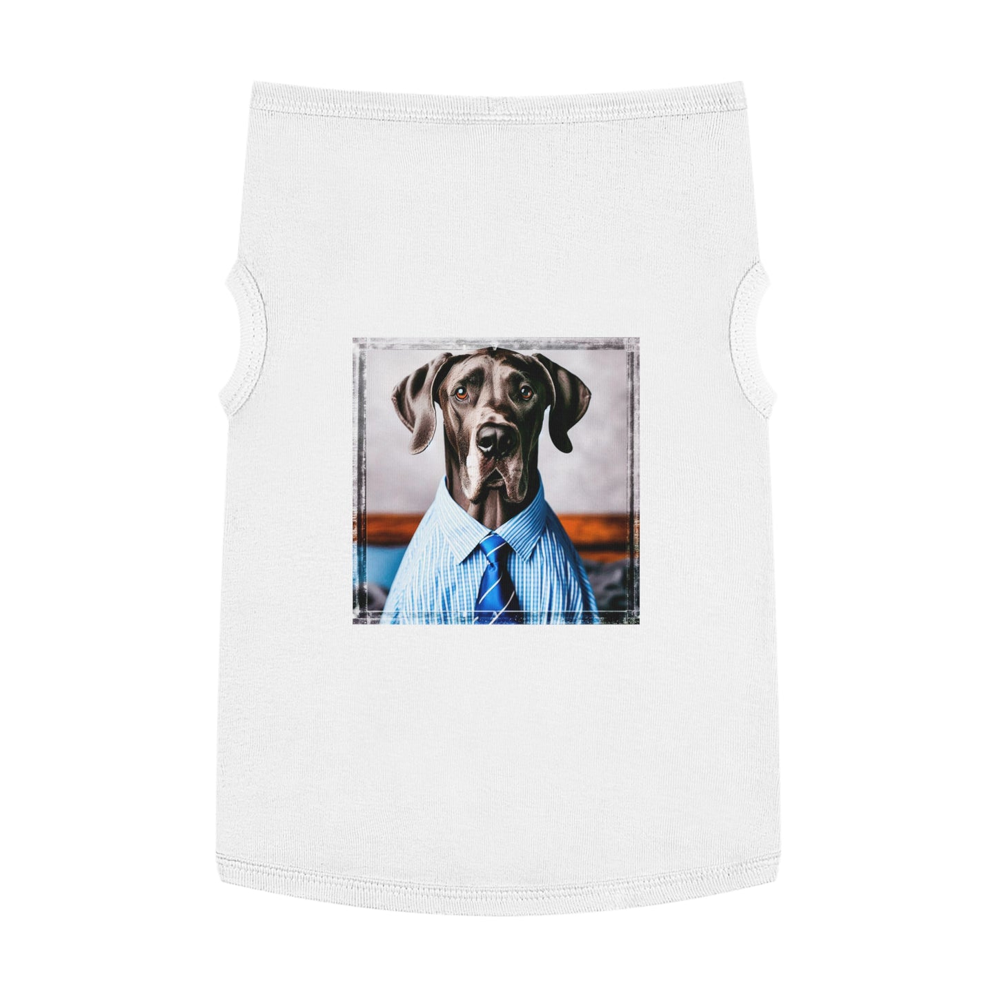 Pet Tank Top Great Dane Pets Printify XL White