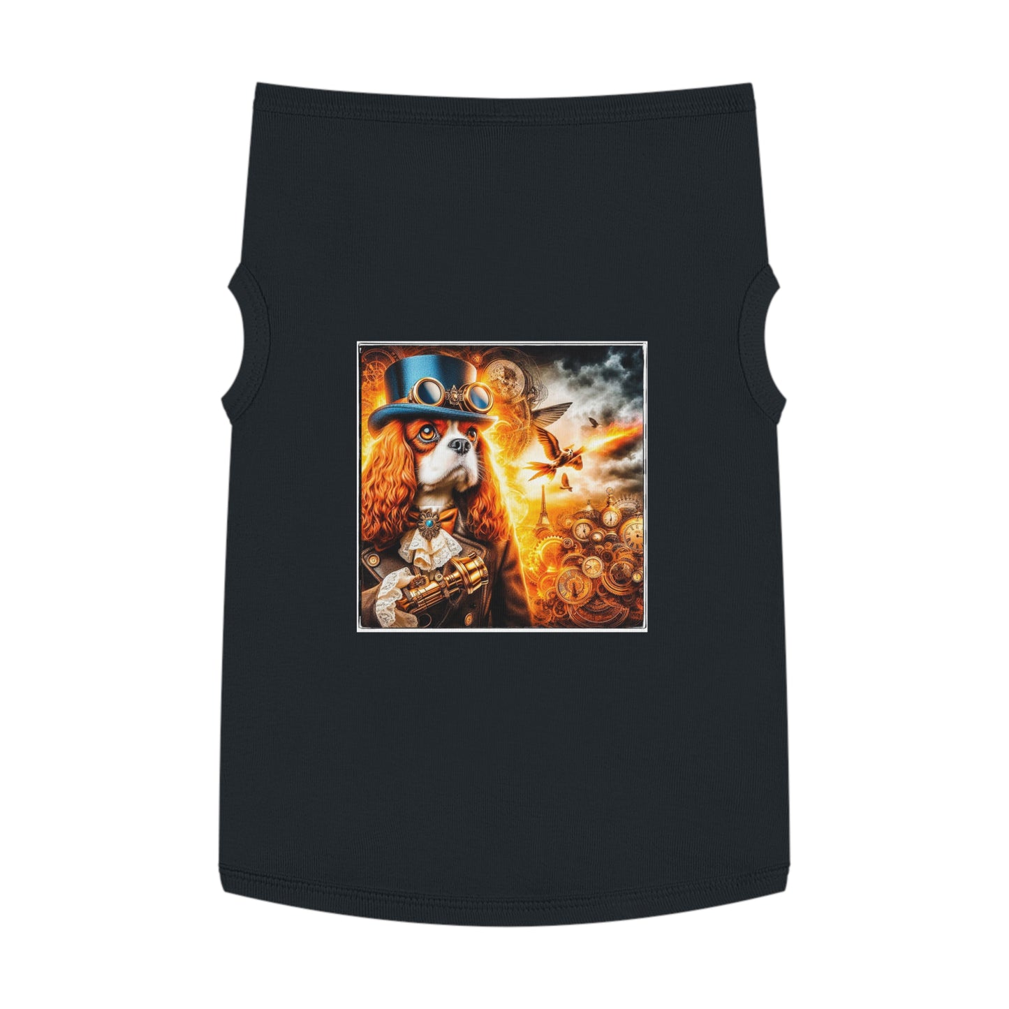 Pet Tank Top Cavalier King Charles Spaniel Pets Printify XL Black 