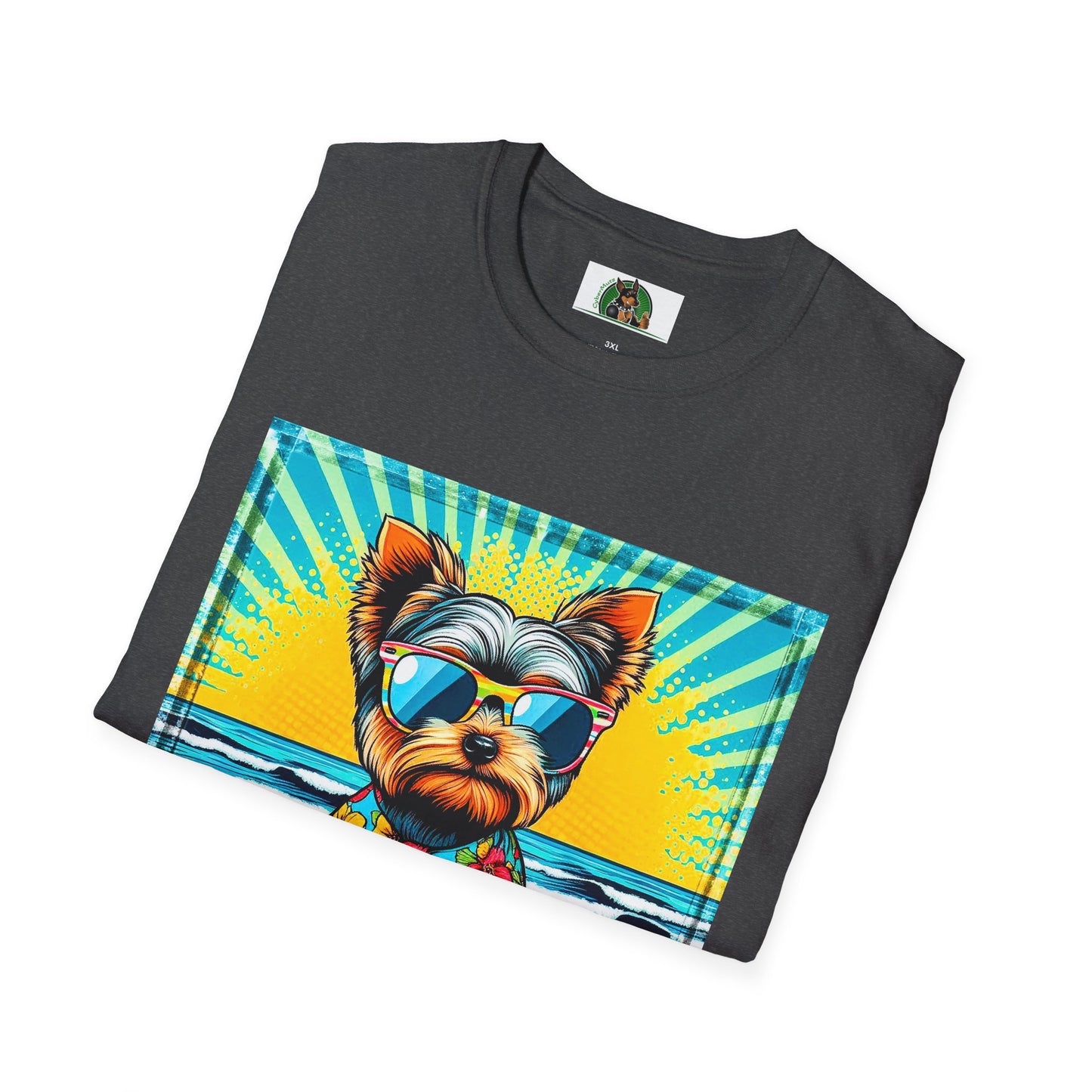 Yorkie pop art cutie shirt T-Shirt Printify