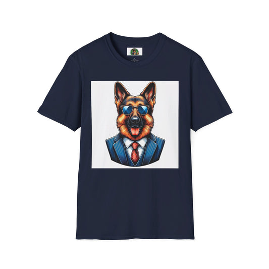 German Shepherd T-Shirt Printify Navy S 