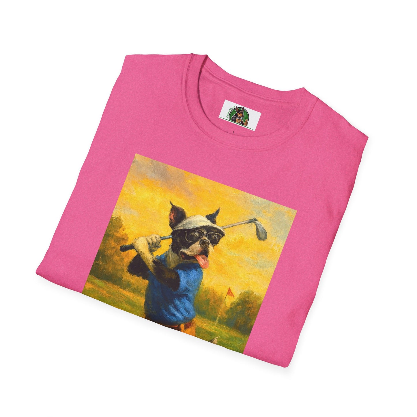 Sports Boston Terrier Golf T-Shirt