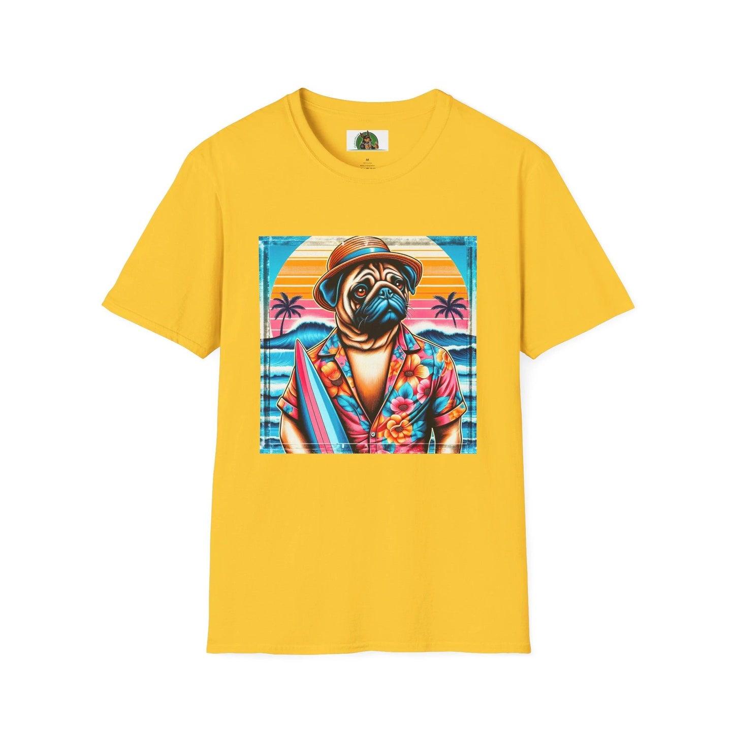 Surfer Pugs T-Shirt T-Shirt Printify S Daisy