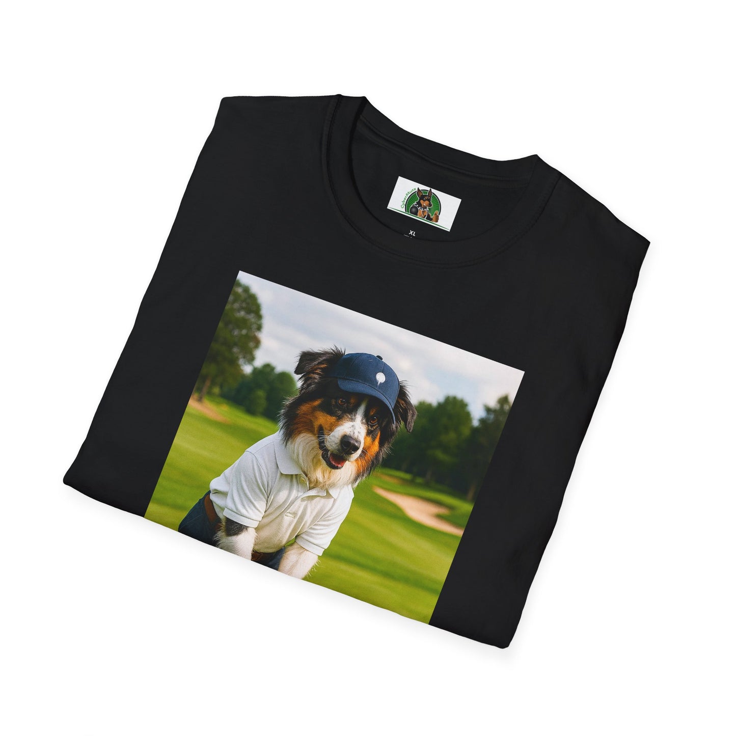 Sports Golf Australian Shepherd T-Shirt T-Shirt Printify