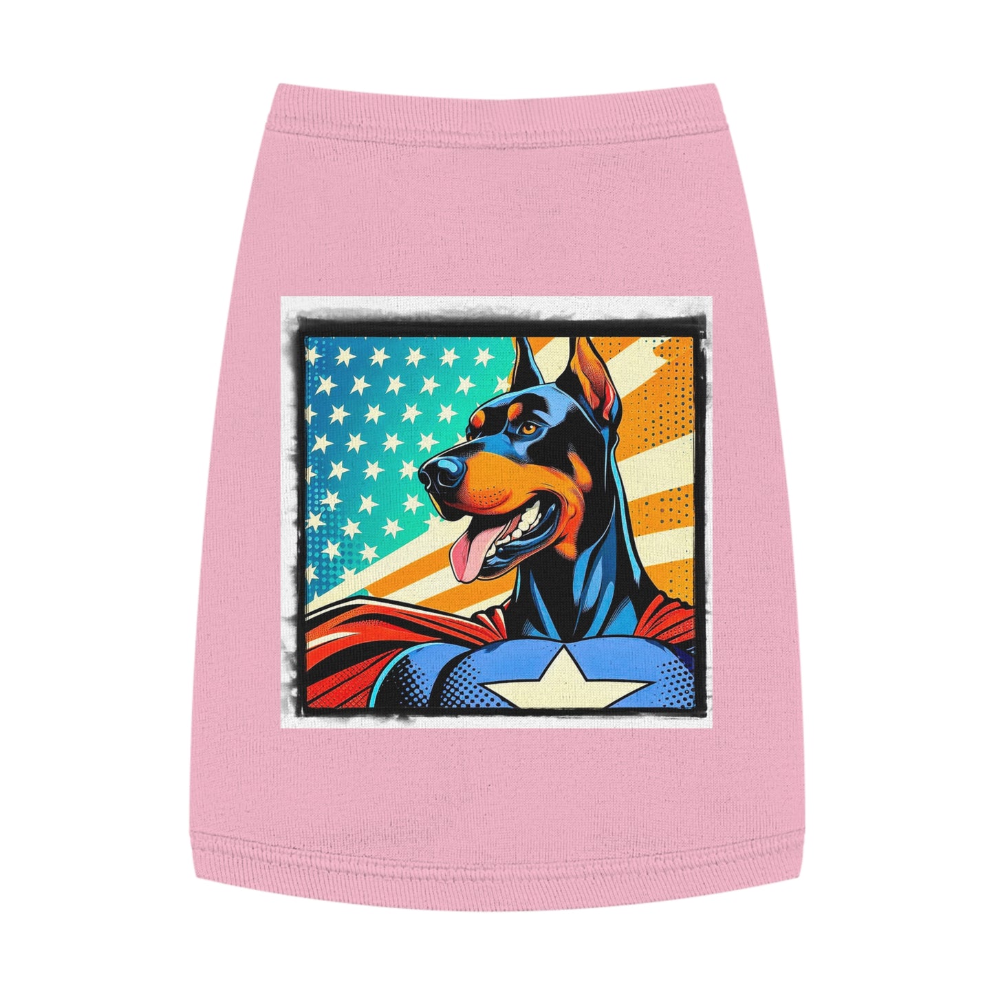 Pet Tank Top Doberman Pets Printify M Pink