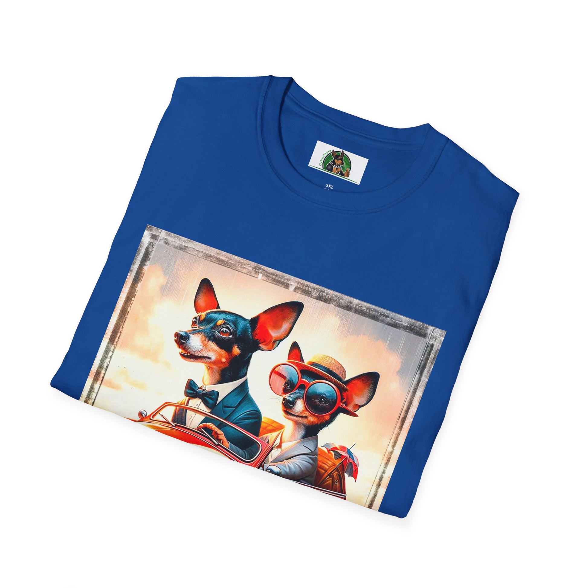 Wacky Rat Terrier T-Shirt couple driving T-Shirt Printify