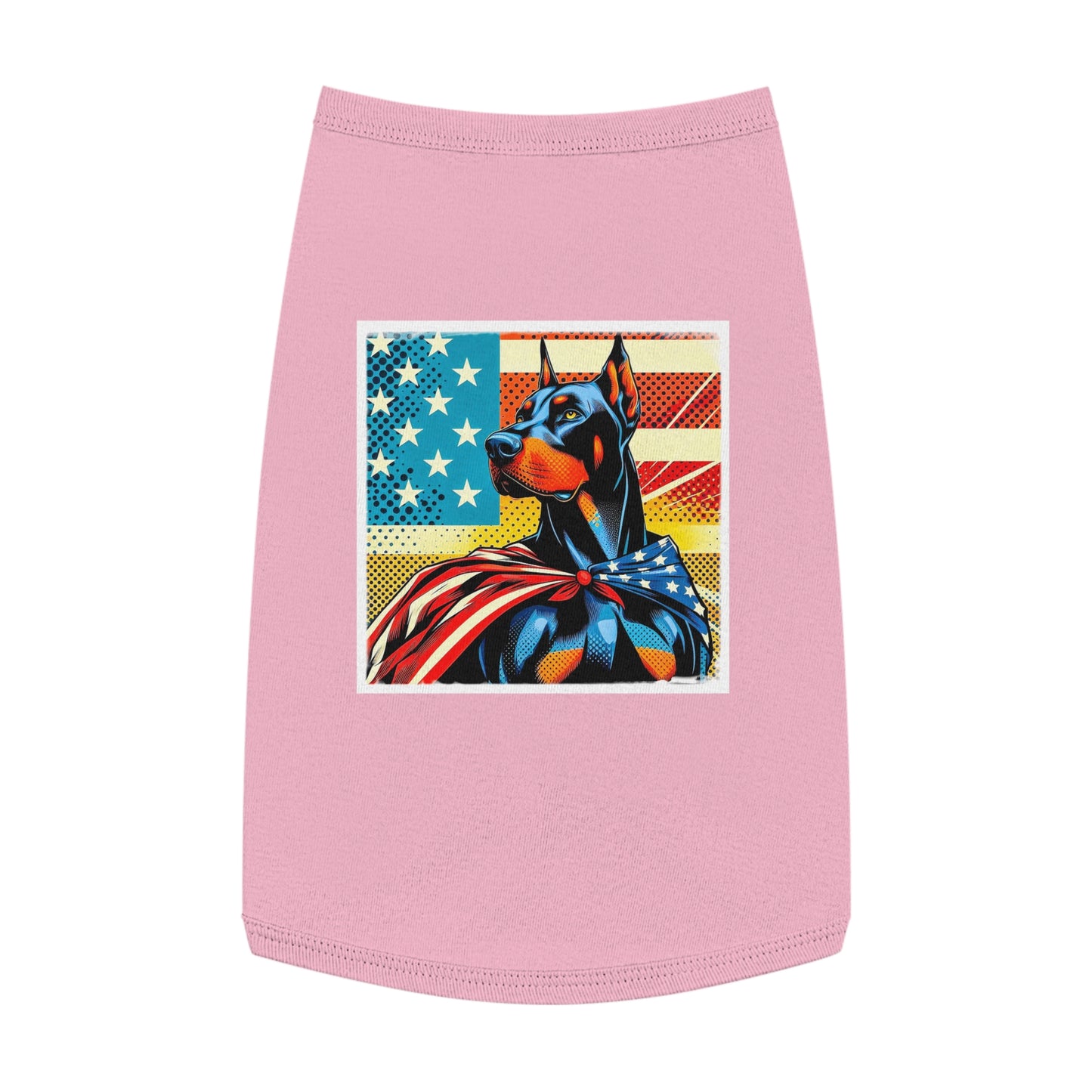 Pet Tank Top Doberman Pets Printify L Pink