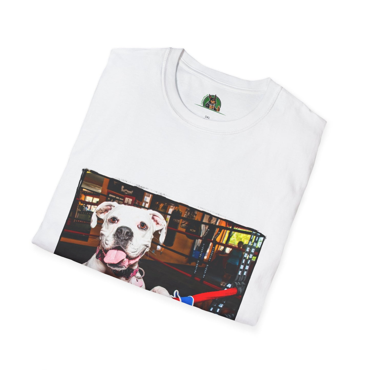 Boxer Dog In Boxing Ring Shirt T-Shirt Printify   