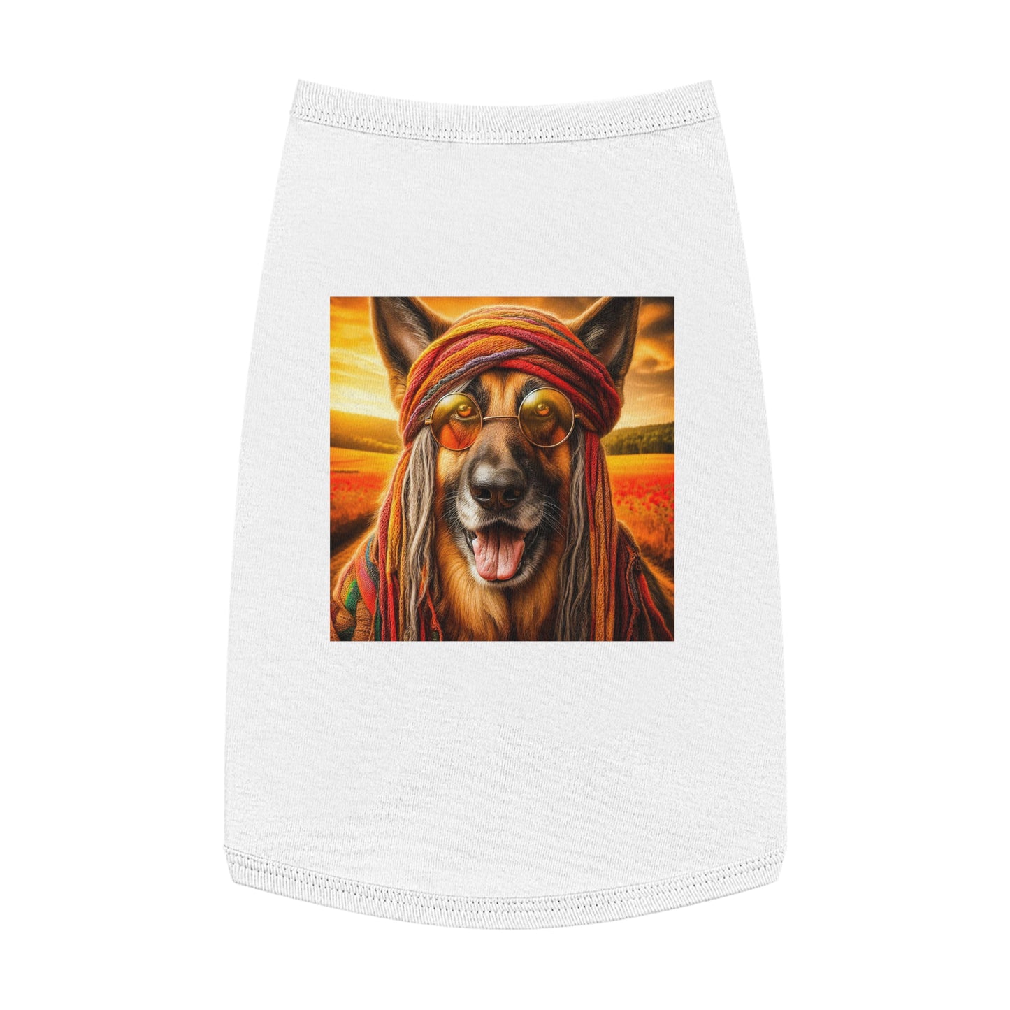 Pet Tank Top German Shepherd Pets Printify L White 