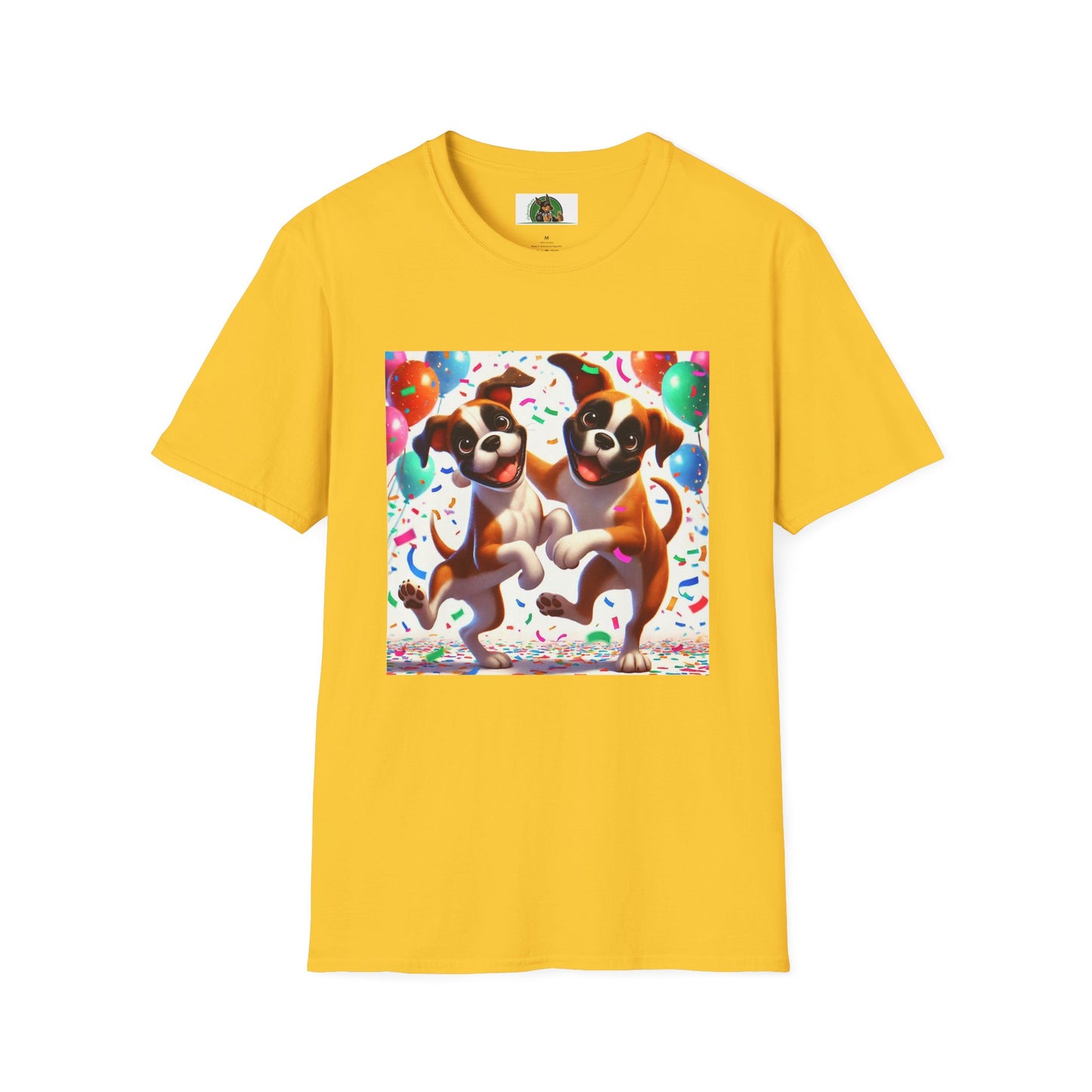 Boxer Dancing Dog T-Shirt - Fun and Playful Unisex Tee T-Shirt Printify S Daisy