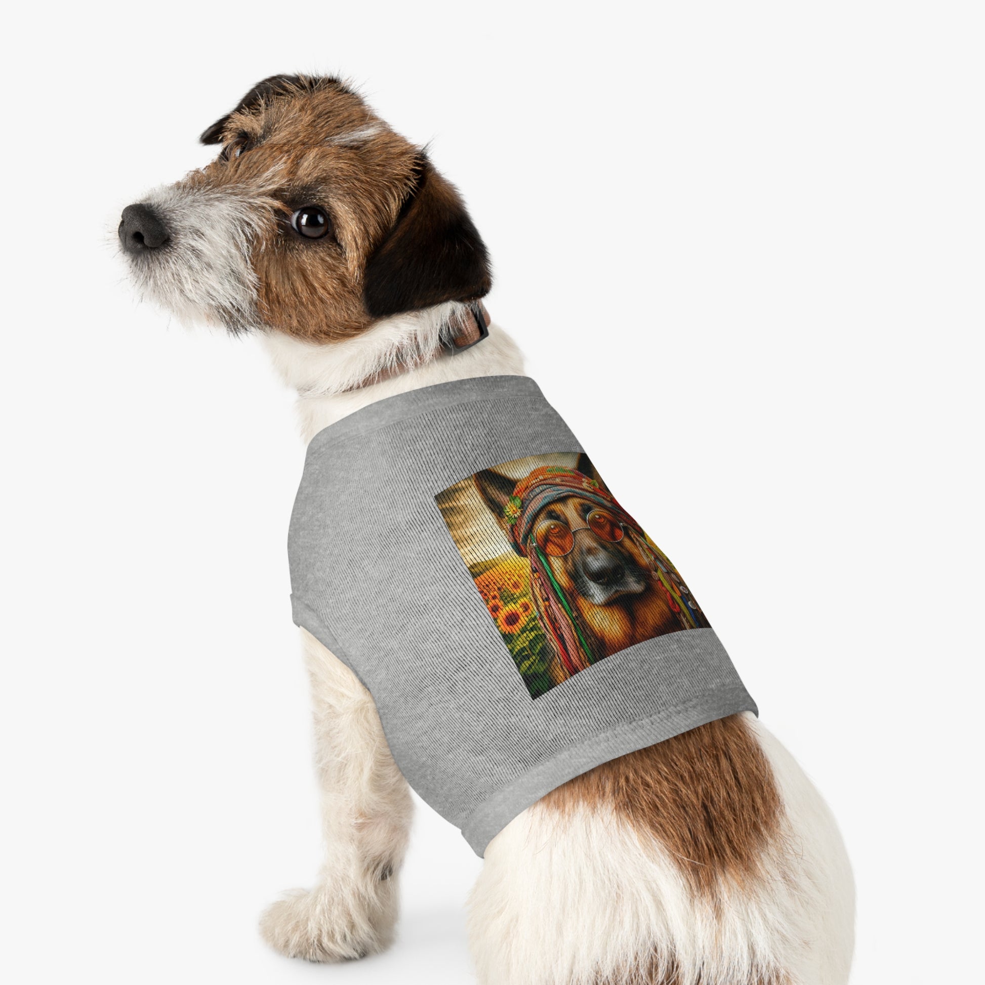 German Shepherd flower hippie Pets Printify
