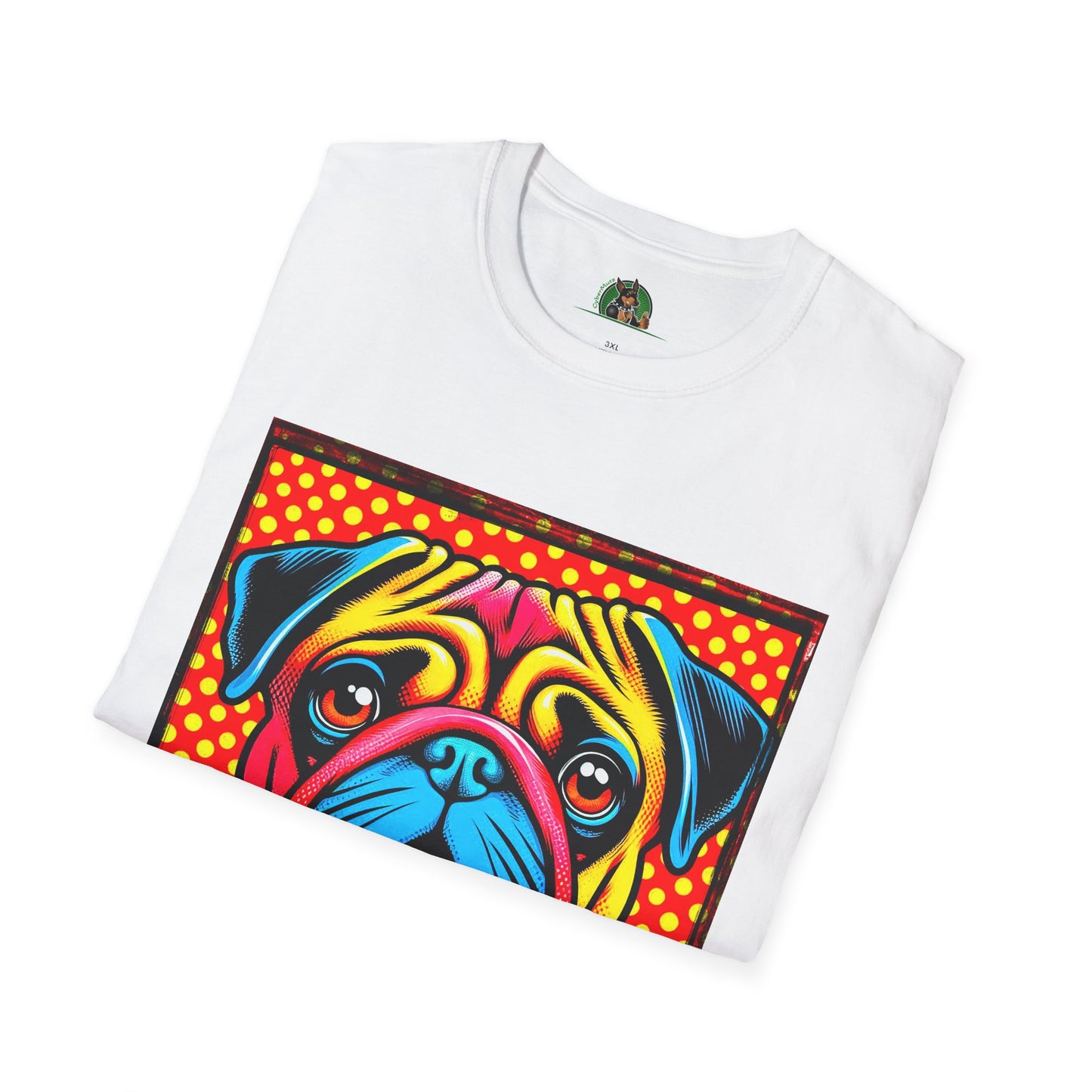Pugs Pop Art T-Shirt T-Shirt Printify