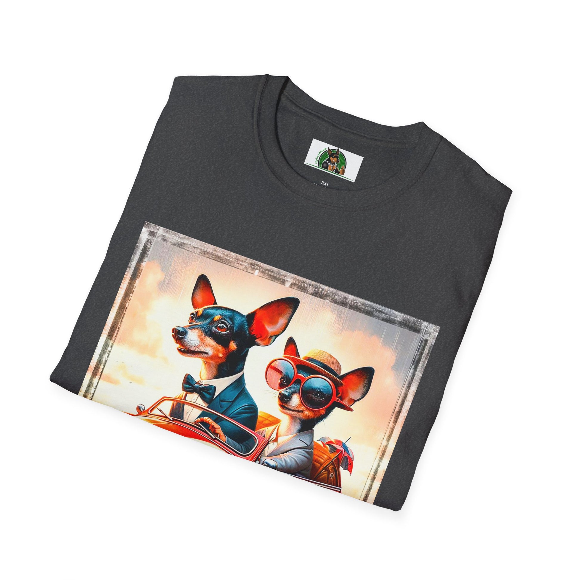 Wacky Rat Terrier T-Shirt T-Shirt Printify   